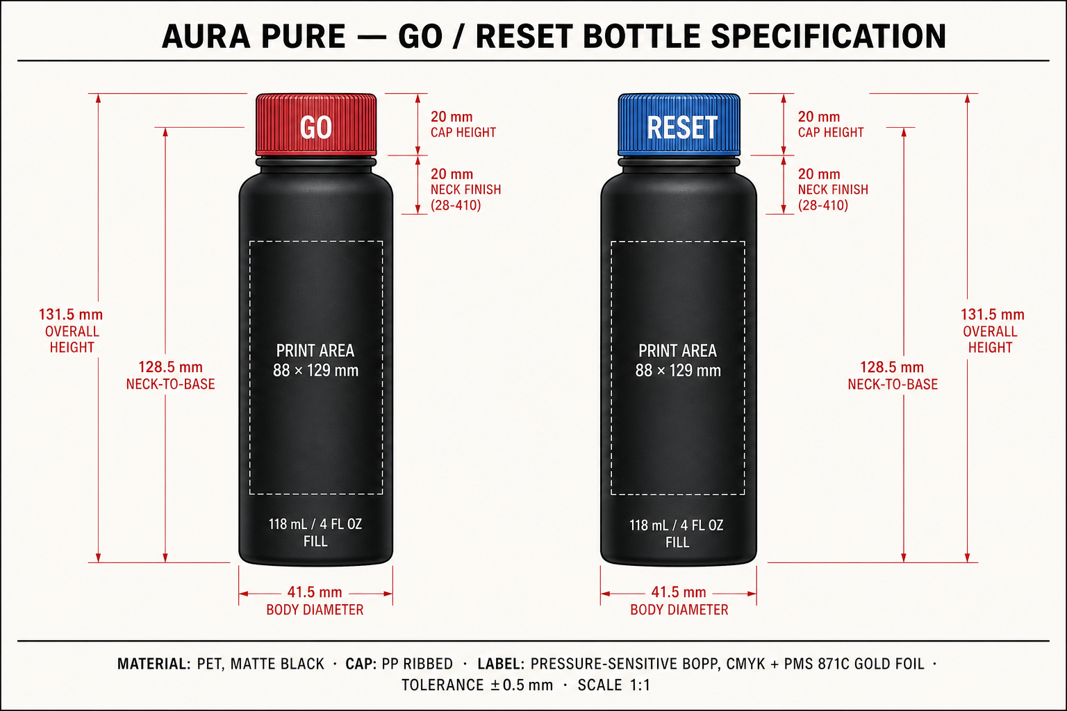 AURA PURE — Bottle Spec Sheet (v2)