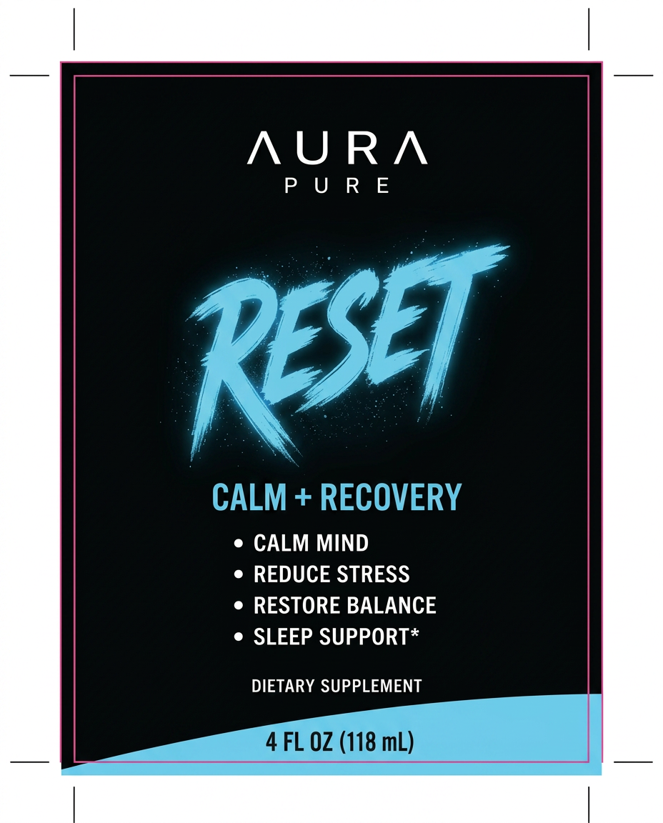 AURA PURE RESET — Label Artwork